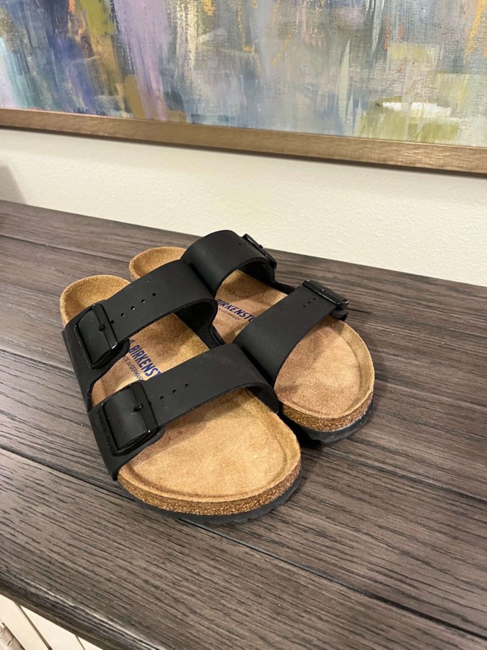 Birkenstock Arizona black leather. Size 39. NWOT. - Picture 3 of 6